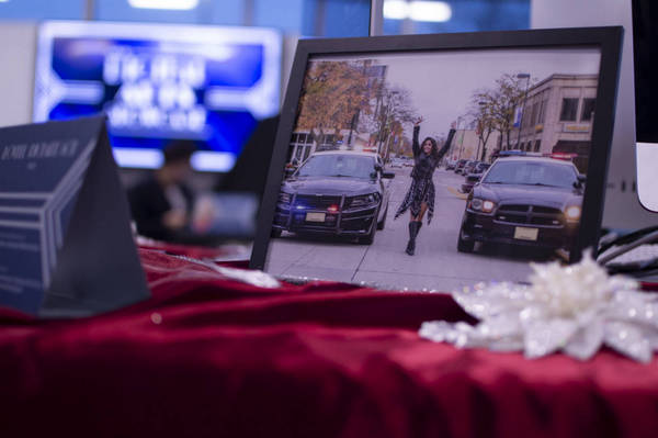 Photo of Woman with Police Cars